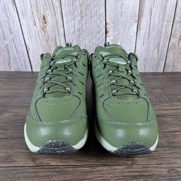 Easy Spirit Romy Eco Leather Walk Run Sneaker Green Recycled Sole Women's 9.5 N - Picture 2 of 9